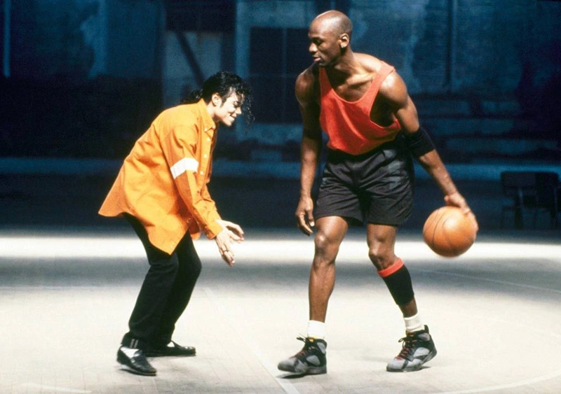 Michael Jordan and Michael Jackson