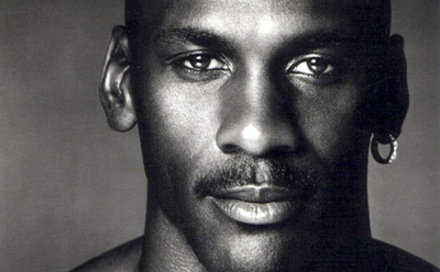 Michael Jordan on the court